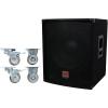 imageRockville SBG1184 18quot 1000 Watt Passive 4Ohm Pro DJ Subwoofer  Steel Casters