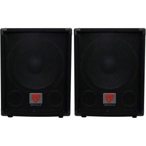 imageRockville 2 SBG1124 12quot 600 Watt Passive 4Ohm Pro DJ SubwoofersMDFPole Mount