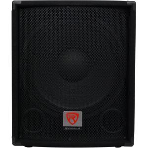 imageRockville SBG1158 15quot Passive Pro DJ Subwoofer 800W Peak400W RMS 8 Ohm MDF Cabinet Pole Mount Binding PostSpeakON14quot Inputs for DJs and Live Sound4 Ohm