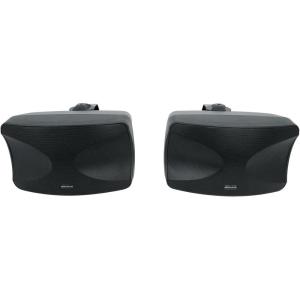 imageRockville WET44 PRO Dual 4 70V Wall Mount Speakers White 4Way Swivel IPX55 IndoorOutdoor Weatherproof 45W RMS 70V Taps 30W15W75W375W 6 Ohm Wide Dispersion Waterproof CabinetBlack