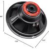 imageRockvilIe RVP12W8 600 Watt 12 MidBass Driver Car Audio Speaker MidRange