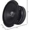 imageRockville RM64PRO 65 200W Peak100W RMS per Speaker 800W Total 4Ohm SPL Midbass Midrange Car Speakers Kevlar Reinforced Cone 90oz Magnet 103dB Sensitivity 85Hz7kHz 4Piece