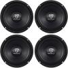 imageRockville RM68PRO 65 8 Ohm SPL MidBass Midrange Car Speakers 200W RMS 105dB Sensitivity for Car Audio Systems 4Piece