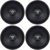 imageRockville RM84PRO 8 in 4 Ohm 1200 Watt Total SPL MidrangeMidBass Car Speakers 300W Peak150W RMS Each 108 dB 88 Hz6 kHz 4Piece