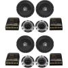 imageRockville X8C 8in Competition Car Audio Speakers 1000W CEA Rated Titanium Tweeters Audiophile Crossovers Aluminum Bullet for Car Audio 2Pairs