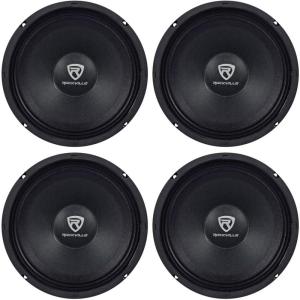 imageRockville RM88PRO MidRange Competition Car Speaker 8 1200W 8 Ohm Kevlar Cone Open Basket CEA Compliant 100oz Magnet for Car Audio 4piece