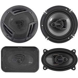 imageRockville RV63A Bundle Pair 65 in 3Way Car Speakers 750Watt Peak140Watt RMS CEA Rated Pair RV463A 4x6 in 3Way Car Speakers 500Watt Peak70Watt RMS CEA Rated 4Items