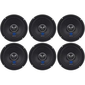 imageRockville RXM64 65 MidRange Car Speaker 150W Peak75W RMS Each 900W Total 4Ohm Builtin Crossover with Grille Loud and Clear Perfect for Car Audio 6Piece