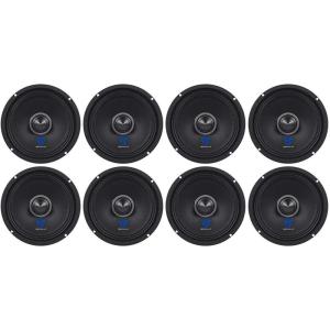 imageRockville RXM64 65 in 150Watt Peak75Watt RMS MidBass Driver 4 Ohm Kevlar Cone 100dB Sensitivity 1200W Total Power 8Piece