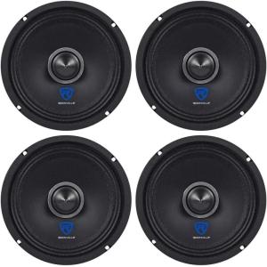 imageRockville RXM64 65in 600W Total 4Ohm midbass Driver car Audio Speakers 150W peak75W RMS per Speaker Kevlar Cone Reinforced Pulp for Door installations and Custom Systems 4piece