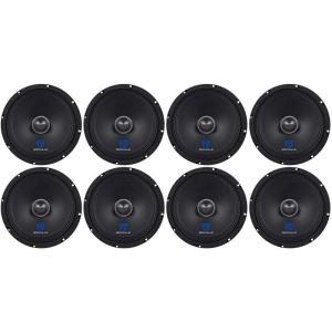 imageRockville RXM88 8 in 250Watt Peak125Watt RMS 8 Ohm MidBass Midrange Driver Speaker Kevlar Cone 102 dB Sensitivity for Car Door Installations 8piece