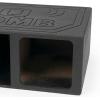 imageQPower QBOMB12VLSQ Double 12 Inch 42 Hertz Frequency Extra Large Vented Side Ported Speaker Square Box Enclosure with Spring Loaded Terminal