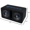 imageRockville DV10K52 Dual 10 K5 2400w Car Subwoofers PreLoaded Vented Sub Enclosure Box 2 Ohm 34 MDF Cast Iron Basket for Powerful Car Audio Bass