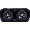 imageRockville DV8K6D1 Dual 8in 2800W K6 Car Subwoofers 1Ohm  Plexi Enclosure in Vented MDF Box Selectable BlueWhite LED10 2 Ohm