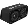 imageRockville DV8K6D1 Dual 8in 2800W K6 Car Subwoofers 1Ohm  Plexi Enclosure in Vented MDF Box Selectable BlueWhite LED8 1 Ohm