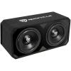 imageRockville DV8K6D1 Dual 8in 2800W K6 Car Subwoofers 1Ohm  Plexi Enclosure in Vented MDF Box Selectable BlueWhite LEDDual 12 1 Ohm