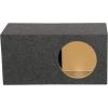 imageRockville RBS12 Single 12 26 cuft SPL Vented Subwoofer Enclosure Box 43 Hz Tuning Made in USA 34 MDF Gold Terminals SiliconeSealed Seams for Car Audio and SPL Systems