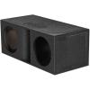 imageRockville RPORT12 Dual 12 40 Cu Ft Horn Ported Subwoofer Enclosure Bedliner Finish JPort Design 30 Hz Tuning Perfect for Car Audio Enthusiasts