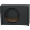 imageRockville RQT12 12 Sealed Subwoofer Enclosure Bedliner Finish Shallow Downfiring Design 34 MDF for CarTruck Audio Systems