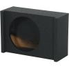 imageRockville RQT12 12 Sealed Subwoofer Enclosure Bedliner Finish Shallow Downfiring Design 34 MDF for CarTruck Audio Systems