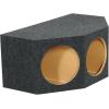 imageRockville RT12A3 Triple 12 Sealed Subwoofer Enclosure Angled Front 34 MDF Gold Spring Terminals Made in USA 35 x 2025 x 15 for Car Audio
