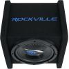 imageRockville RV1212P Dual 12 1200W Car Audio Subwoofers in Vented Enclosure 4Ohm Clean Punchy Bass 600W RMS Music Rating Durable MDF Build for Car Audio SystemsBlack