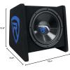imageRockville RV1212P Dual 12 1200W Car Audio Subwoofers in Vented Enclosure 4Ohm Clean Punchy Bass 600W RMS Music Rating Durable MDF Build for Car Audio SystemsBlack