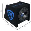 imageRockville RV1212P Dual 12 1200W Car Audio Subwoofers in Vented Enclosure 4Ohm Clean Punchy Bass 600W RMS Music Rating Durable MDF Build for Car Audio SystemsBlack