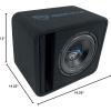 imageRockville VS10K52 10 K5 1200W Car Subwoofer in Vented Enclosure 2 Ohm 300W RMS MDF Construction Deep Bass for Car Audio SystemsSingle 10 2 Ohm