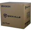 imageRockville VS10K52 10 K5 1200W Car Subwoofer in Vented Enclosure 2 Ohm 300W RMS MDF Construction Deep Bass for Car Audio SystemsSingle 10