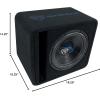 imageRockville VS12K54 1400w 12 K5 Car Subwoofer 4 Ohm Vented Enclosure Deep Bass Durable Build HighPower Handling for Car Audio EnthusiastsSinge 12 2 Ohm