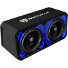 imageRockville DV8K6D1 Dual 8in 2800W K6 Car Subwoofers 1Ohm  Plexi Enclosure in Vented MDF Box Selectable BlueWhite LED12 2 Ohm