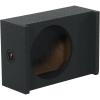 imageRockville RQT12 12 Sealed Subwoofer Enclosure Bedliner Finish Shallow Downfiring Design 34 MDF for CarTruck Audio Systems