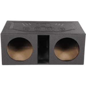 imageRockville RBL12VL Dual 12 225 cuft Vented Subwoofer Enclosure Bed Liner Finish HighPower Bass Durable MDF for Car Audio Enthusiasts