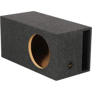 imageRockville RBS12 Single 12 26 cuft SPL Vented Subwoofer Enclosure Box 43 Hz Tuning Made in USA 34 MDF Gold Terminals SiliconeSealed Seams for Car Audio and SPL Systems