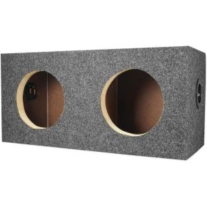 imageRockville RD65 Dual 65 Subwoofer Enclosure 060 Cu Ft Per Sub Sealed MDF Durable Carpet Finish Universal Fit HighGrade Wood for Car Audio Enthusiasts