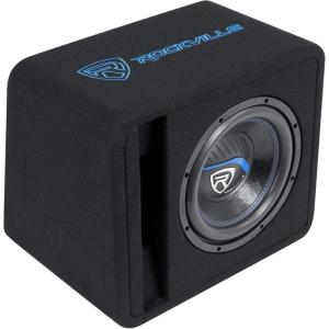 imageRockville VS10K52 10 K5 1200W Car Subwoofer in Vented Enclosure 2 Ohm 300W RMS MDF Construction Deep Bass for Car Audio SystemsSingle 10
