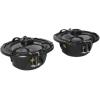 imageRockville RKL65MBW Bundle 2 Pairs 65 in Marine LED Speakers 700Watt 85Watt RMS 4Ohm 35Hz20kHz 2 DMAC65B Dual Wakeboard Tower Enclosures Aluminum 4Items