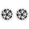 imageRockville RKL65MBW Bundle 2 Pairs 65 in Marine LED Speakers 700Watt 85Watt RMS 4Ohm 35Hz20kHz 2 DMAC65B Dual Wakeboard Tower Enclosures Aluminum 4Items