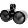 imageRockville RKL65MBW Bundle 2 Pairs 65 in Marine LED Speakers 700Watt 85Watt RMS 4Ohm 35Hz20kHz 2 DMAC65B Dual Wakeboard Tower Enclosures Aluminum 4Items