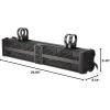 imageRockville XBAR24 200W RMS ATVUTV Soundbar 6 Speakers Bluetooth 50 LED Lights IPx6 Waterproof for OffRoad AdventuresBlack