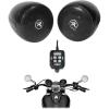 imageRockville RockNRide 2 300W Powered Bluetooth Motorcycle Handlebar Speakers 4 Ohm Waterproof IPX67 BluetoothUSBAUX FM Radio Perfect for MotorcyclesATVsRockville rocknride 2