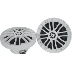 imageRockville Pair RMPREMIUM65 White 65 600W Marine Boat Speakers True Coax Design 4Ohm Waterproof Poly Injection Cone HighPower Handling for Boats ATVs and UTVsWhite