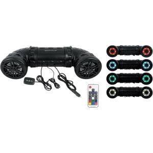 imageRockville RATV65L V2 500W Dual 65 Powered ATVUTVMarine Speakers 4 Ohm Bluetooth LED Lighting Waterproof Remote Control for OffRoad and Boats