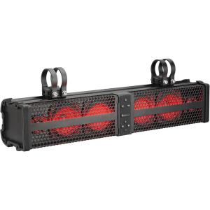 imageRockville XBAR24 200W RMS ATVUTV Soundbar 6 Speakers Bluetooth 50 LED Lights IPx6 Waterproof for OffRoad AdventuresBlack