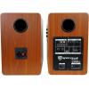 imageRockville ELITE5W V2 800W Home Audio 525 Bluetooth Bookshelf Speakers White Silk Dome Tweeter USBMemory Card Mic Inputs OpticalCoaxialRCA for Music Movies amp KaraokeBrown