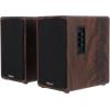 imageRockville Elite5 Bluetooth Bookshelf Speakers  800W 525 Drivers Optical amp USB Inputs Dual Mic Inputs BlackDark Wood