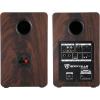 imageRockville Elite5 Bluetooth Bookshelf Speakers  800W 525 Drivers Optical amp USB Inputs Dual Mic Inputs BlackDark Wood