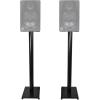 imageRockville RockShelf 64B Bundle 2 65in 400W Peak100W RMS Per Pair Bookshelf Speakers 4 Ohm 2 RS37B 37in Steel Speaker Stands for Home Theater and Studio Audio 4Items