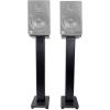 imageRockville RockShelf 64W Bundle 2 65 in 400W Peak  100W RMS White Home Theater Bookshelf Speakers 2 RHTSB 36 in Bookshelf Speaker Stands for Surround Sound Home Theater 4Items